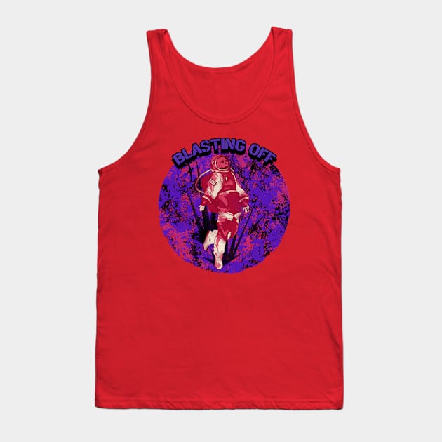 Blasting Off Graphic Tank Top by CTJFDesigns